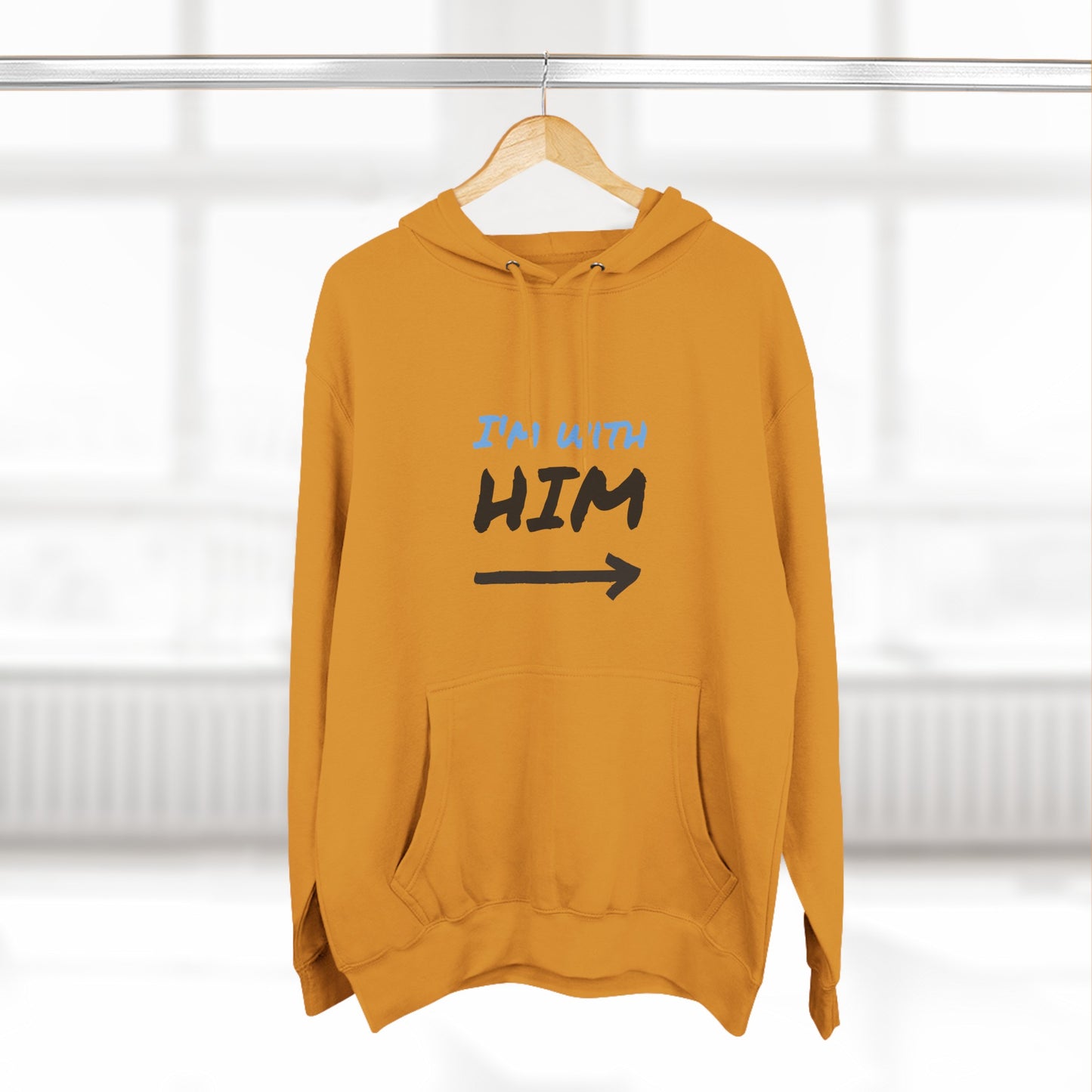 Three-Panel Fleece Hoodie