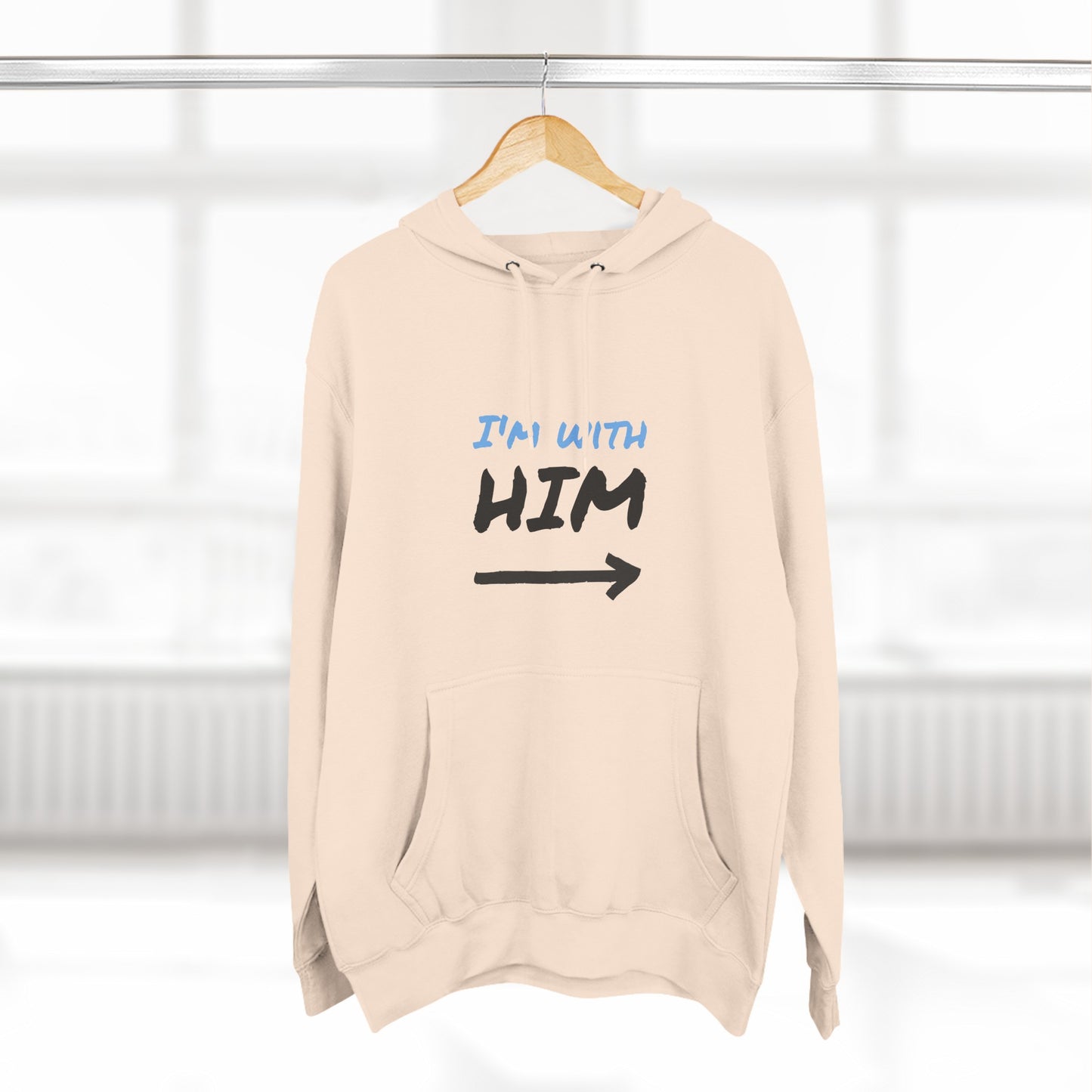 Three-Panel Fleece Hoodie